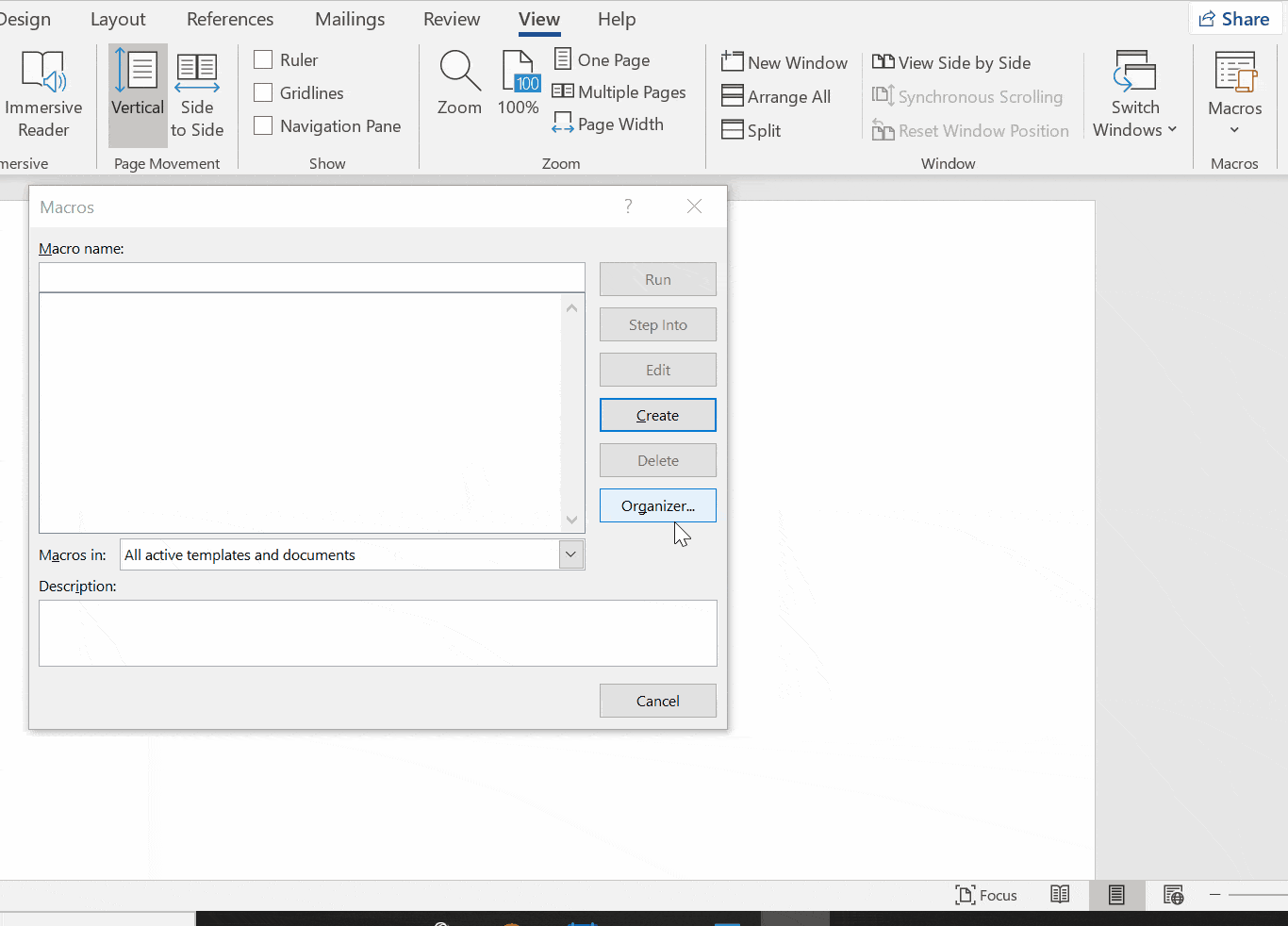 Copy VBA Macros between Microsoft Word documents